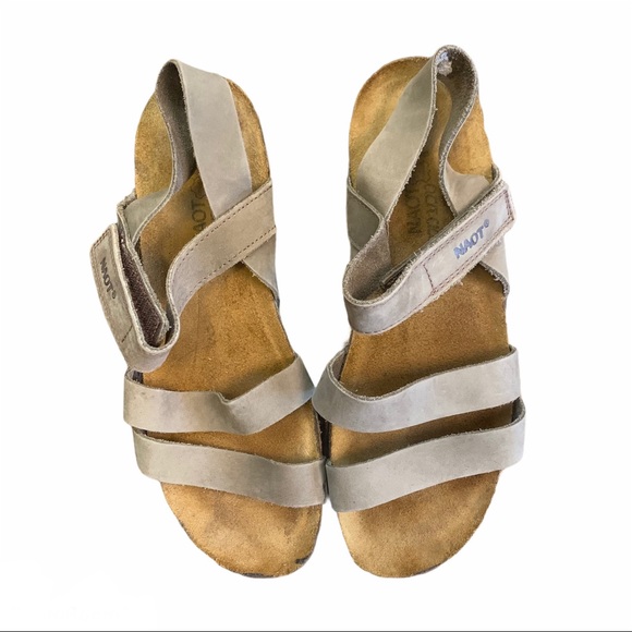 {NAOT} Strappy Leather Tan Sandals Women’s Size 38 - Picture 7 of 16